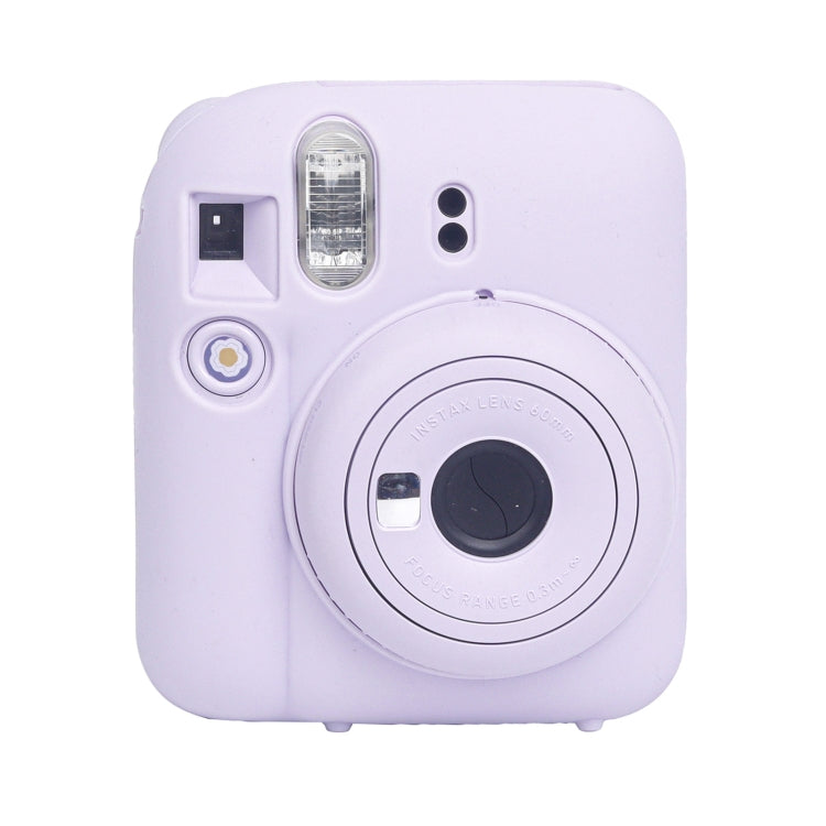 For FUJIFILM instax mini 12 Soft Silicone Camera Protective Case(Purple) by buy2fix