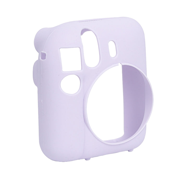 For FUJIFILM instax mini 12 Soft Silicone Camera Protective Case(Purple) by buy2fix