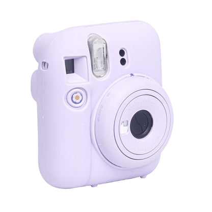 For FUJIFILM instax mini 12 Soft Silicone Camera Protective Case(Purple) by buy2fix