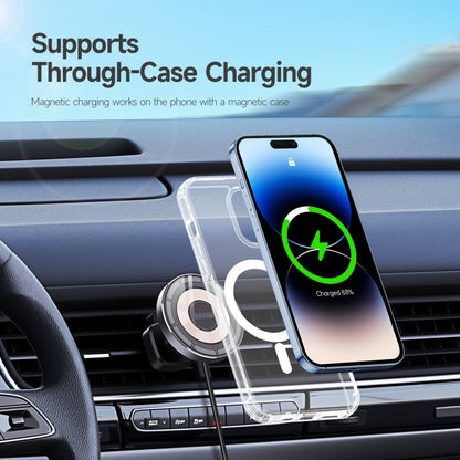 DUZZONA V2 15W Transparent Car Magnetic Wireless Charger - Wireless Charger Holders by DUZZONA | Online Shopping UK | buy2fix