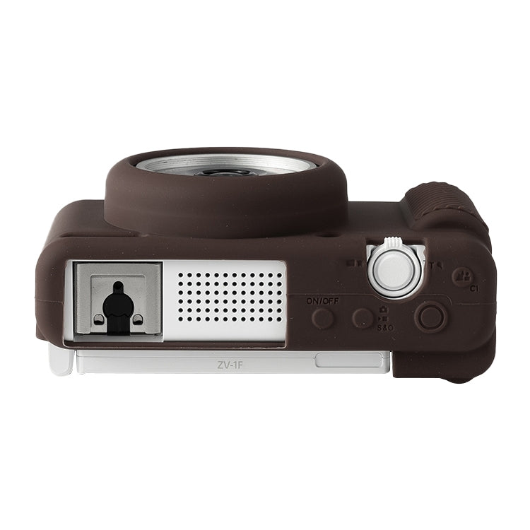 For Sony ZV-1F / ZV1 M2 Soft Silicone Protective Case(Coffee) by buy2fix