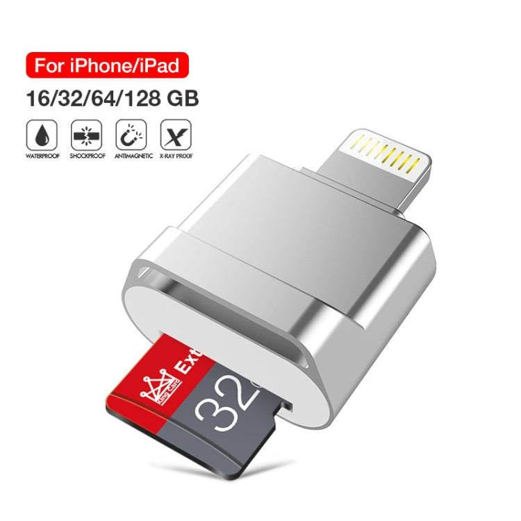 MicroDrive 8pin To TF Card Adapter Mini iPhone & iPad TF Card Reader (Silver) - Computer & Networking by MICRODRIVE | Online Shopping UK | buy2fix