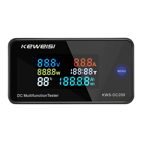 KWS-DC200-10A 8-120V DC Digital Display Voltage Current Watch Built in Shunt(Black)