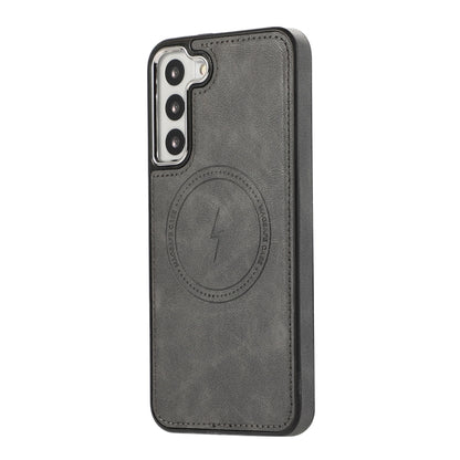 For Samsung Galaxy S23+ 5G Side Leather Magsafe Phone Case(Gray) - Galaxy S23+ 5G Cases by buy2fix | Online Shopping UK | buy2fix