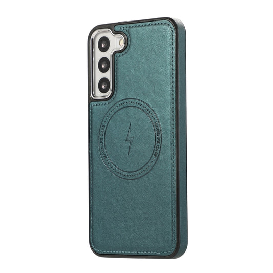 For Samsung Galaxy S23+ 5G Side Leather Magsafe Phone Case(Green) by buy2fix