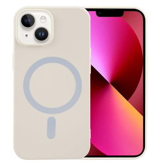 For iPhone 13 MagSafe Liquid Silicone Phone Case(White) by buy2fix