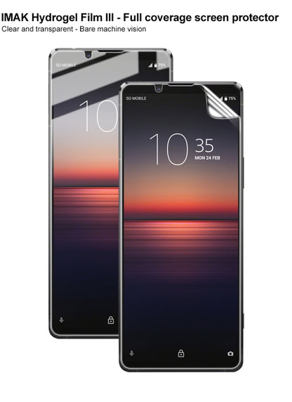 For Sony Xperia 1 II 2 PCS IMAK Hydrogel Film III Full Coverage Screen Protector - Mobile Accessories by imak | Online Shopping UK | buy2fix