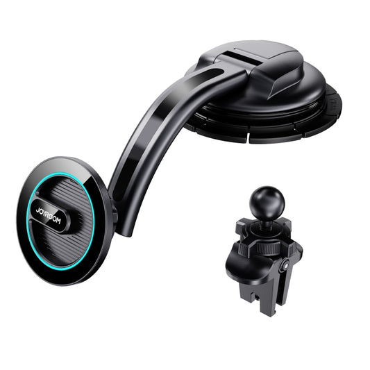 JOYROOM JR-ZS366-W 2 in 1 Dashboard Air Vent Magnetic Car Phone Mount Kit(Black) - Car Holders by JOYROOM | Online Shopping UK | buy2fix