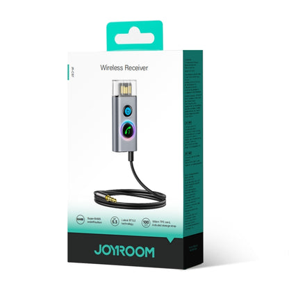 JOYROOM JR-CB7 Car-B Series Car Bluetooth 5.3 Wireless Receiver AUX Adapter Support TF Card(Dark Gray) - Bluetooth Car Kits by JOYROOM | Online Shopping UK | buy2fix