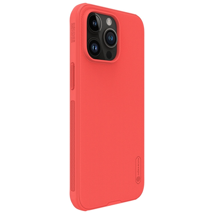 For iPhone 15 Pro Max NILLKIN Frosted Shield Pro PC + TPU Phone Case(Red) - iPhone 15 Pro Max Cases by NILLKIN | Online Shopping UK | buy2fix