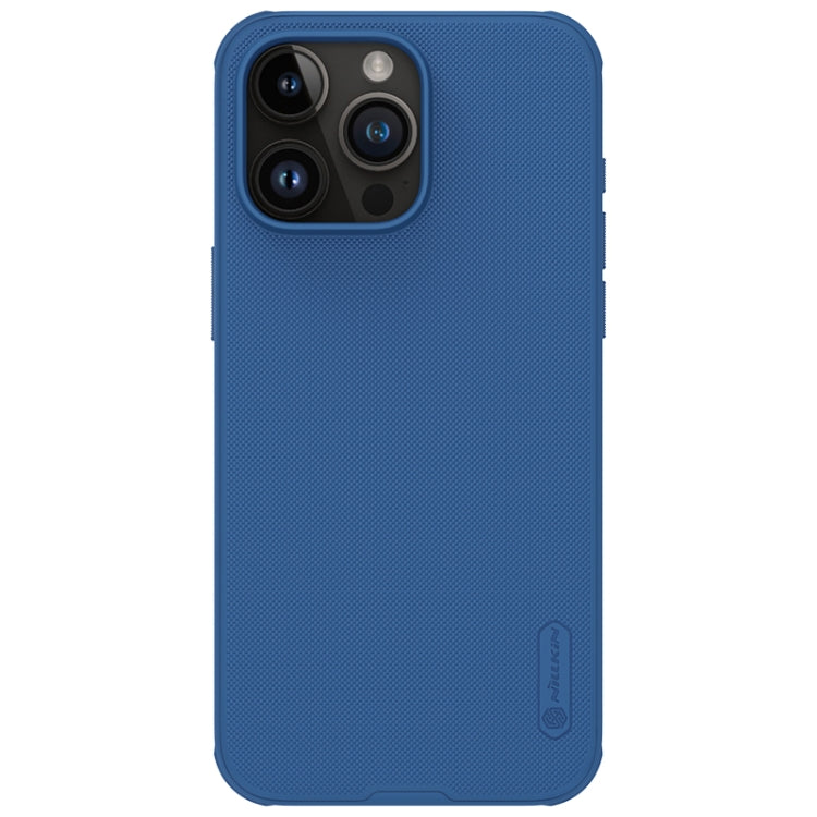 For iPhone 15 Pro Max NILLKIN Frosted Shield Pro PC + TPU Phone Case(Blue) - iPhone 15 Pro Max Cases by NILLKIN | Online Shopping UK | buy2fix