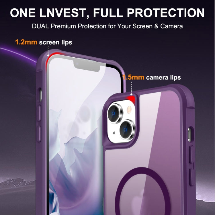 For iPhone 15 Plus MagSafe Magnetic Phone Case(Purple) - iPhone 15 Plus Cases by buy2fix | Online Shopping UK | buy2fix