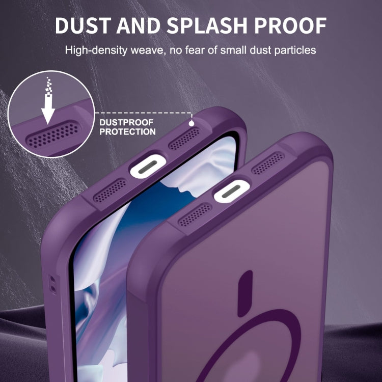 For iPhone 15 Plus MagSafe Magnetic Phone Case(Purple) - iPhone 15 Plus Cases by buy2fix | Online Shopping UK | buy2fix