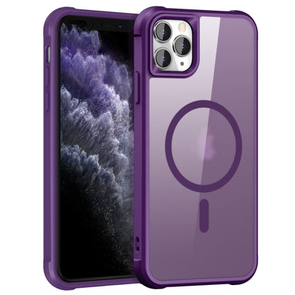 For iPhone 11 Pro Max MagSafe Magnetic Phone Case(Purple) - iPhone 11 Pro Max Cases by buy2fix | Online Shopping UK | buy2fix