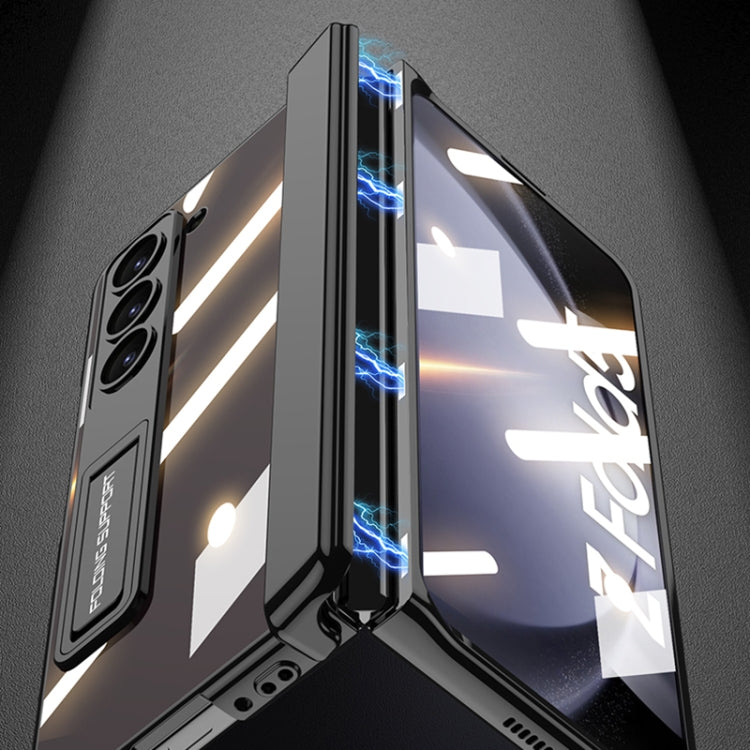 For Samsung Galaxy Z Fold5 GKK Integrated Magnetic Phantom Hinge Folding Phone Case with Stand(White) by GKK