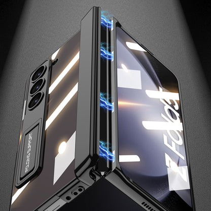 For Samsung Galaxy Z Fold5 GKK Integrated Magnetic Phantom Hinge Folding Phone Case with Stand(White) by GKK