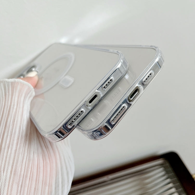For iPhone 15 Plus MagSafe Magnetic Clear Acrylic TPU Phone Case(Transparent) - iPhone 15 Plus Cases by buy2fix | Online Shopping UK | buy2fix