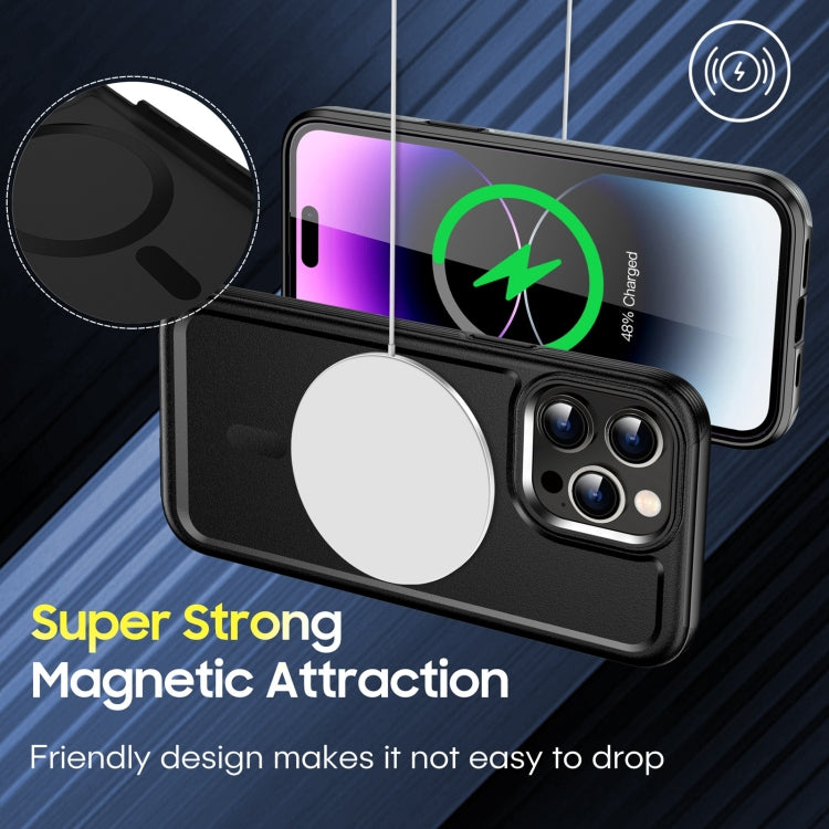 For iPhone 11 Shield Armor MagSafe TPU Hybrid PC Phone Case(Black) - iPhone 11 Cases by buy2fix | Online Shopping UK | buy2fix