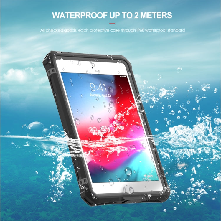 For iPad mini (2019) RedPepper Shockproof Waterproof PC + TPU Protective Case with Lanyard & Holder(Black) - iPad mini (2019) / mini 5 Cases by RedPepper | Online Shopping UK | buy2fix