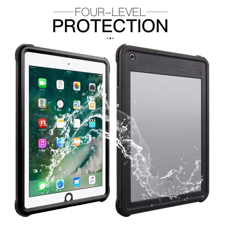 For iPad 9.7 (2017) / (2018) / Air RedPepper Shockproof Waterproof PC + TPU Protective Case with Holder(Black) - iPad 9.7 (2018) & (2017) Cases by RedPepper | Online Shopping UK | buy2fix