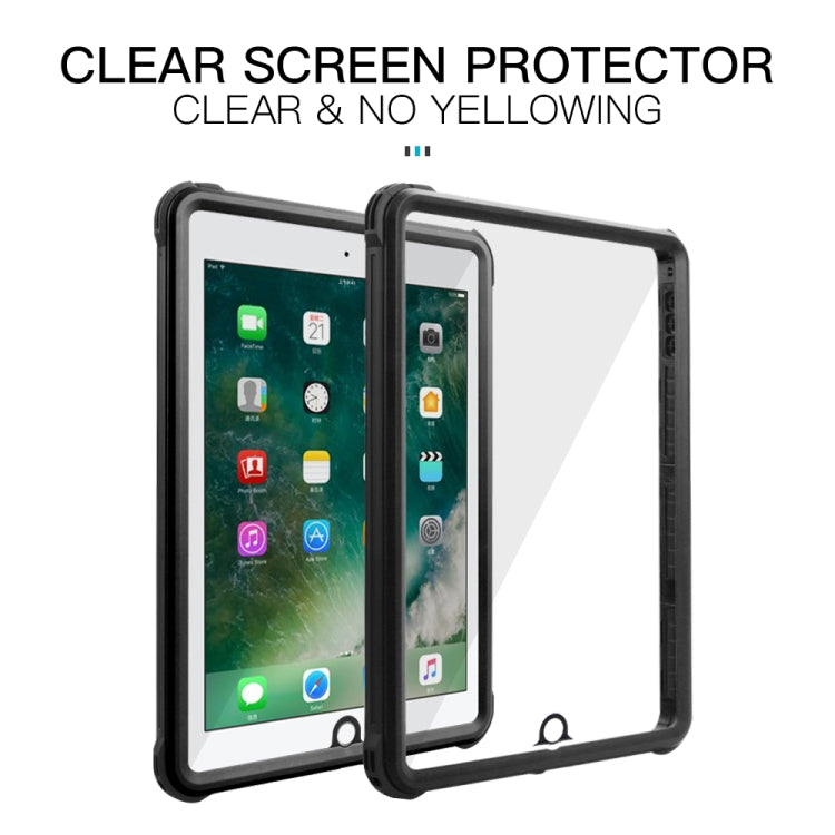 For iPad 9.7 (2017) / (2018) / Air RedPepper Shockproof Waterproof PC + TPU Protective Case with Holder(Black) - iPad 9.7 (2018) & (2017) Cases by RedPepper | Online Shopping UK | buy2fix
