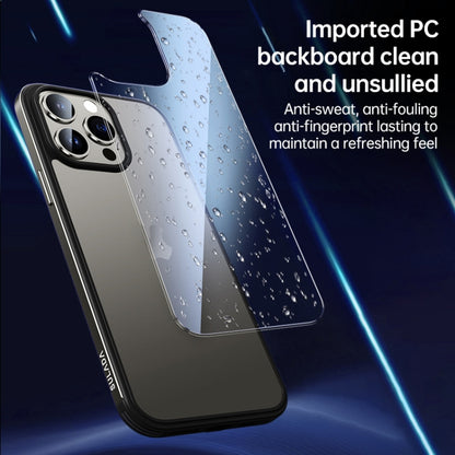 For iPhone 15 Pro Max SULADA Metal Frame + Nano Glass + TPU Phone Case(Black) - iPhone 15 Pro Max Cases by SULADA | Online Shopping UK | buy2fix