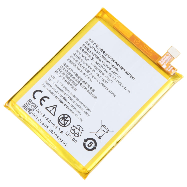 For ZTE Blade V8 Mini BV0850 V0850 Battery Replacement Li3928T44P8h475371 2800mAh - Others by buy2fix | Online Shopping UK | buy2fix