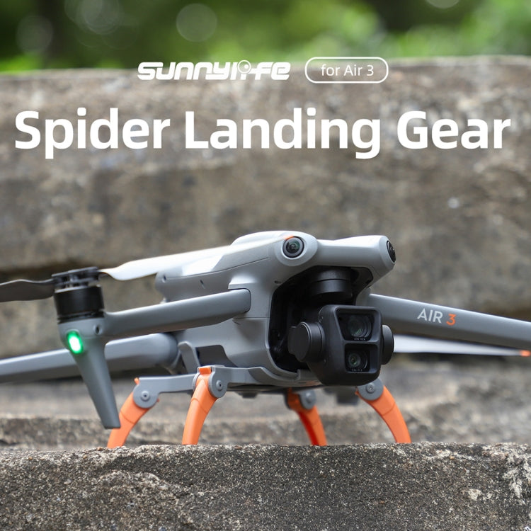 For DJI Air 3 Sunnylife LG664 Foldable Spider Landing Gear(Grey) -  by Sunnylife | Online Shopping UK | buy2fix