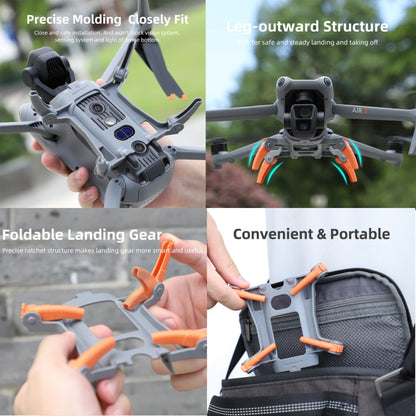 For DJI Air 3 Sunnylife LG664 Foldable Spider Landing Gear(Orange) -  by Sunnylife | Online Shopping UK | buy2fix