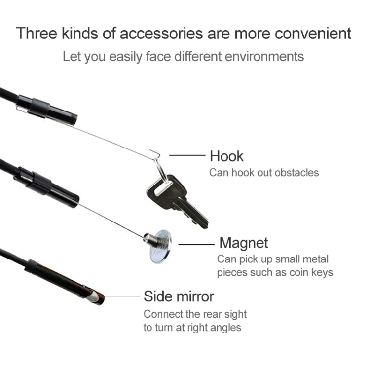 AN97 Waterproof Micro USB Endoscope Snake Tube Inspection Camera for Parts of OTG Function Android Mobile Phone, with 6 LEDs, Lens Diameter:8mm(Length: 1.5m) - Consumer Electronics by buy2fix | Online Shopping UK | buy2fix