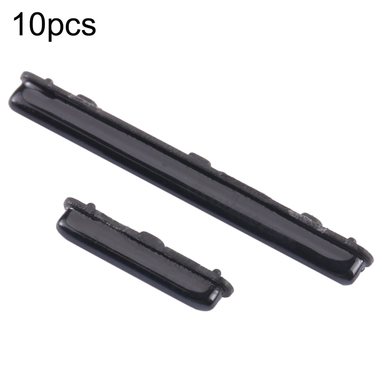 For Samsung Galaxy A50 SM-A505 10pcs Power Button + Volume Control Button(Black) - Home key & Side Key by buy2fix | Online Shopping UK | buy2fix