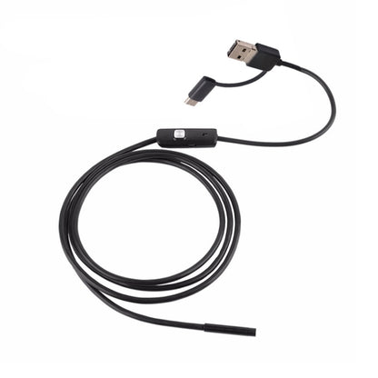 AN100 3 in 1 IP67 Waterproof USB-C / Type-C + Micro USB + USB HD Endoscope Snake Tube Inspection Camera for Parts of OTG Function Android Mobile Phone, with 6 LEDs, Lens Diameter:7mm(Length: 1m) - Consumer Electronics by buy2fix | Online Shopping UK | buy2fix