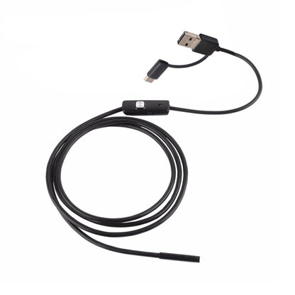 AN100 3 in 1 IP67 Waterproof USB-C / Type-C + Micro USB + USB HD Endoscope Snake Tube Inspection Camera for Parts of OTG Function Android Mobile Phone, with 6 LEDs, Lens Diameter:8mm(Length: 1m) - Consumer Electronics by buy2fix | Online Shopping UK | buy2fix