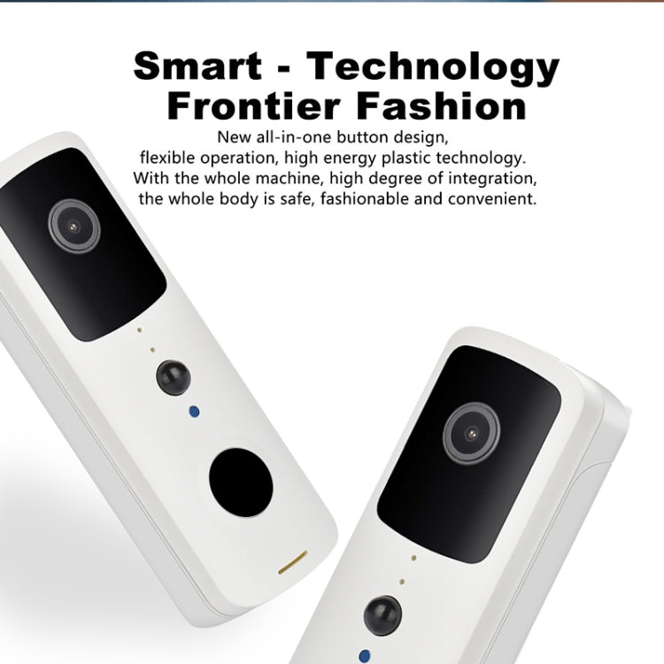 T30 Tuya Smart WiFi Visual Dingdong Doorbell with Battery Supports Two-Way Intercom & Night Vision(White) by buy2fix