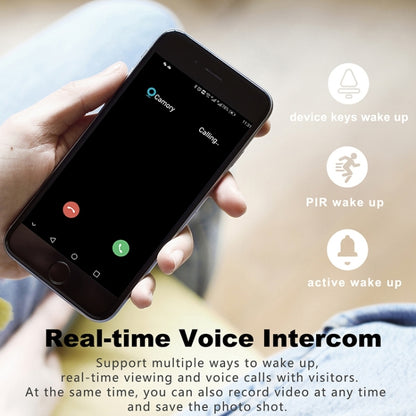 T30 Tuya Smart WiFi Visual Dingdong Doorbell with Battery Supports Two-Way Intercom & Night Vision(Black) by buy2fix