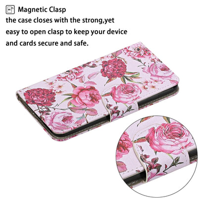 For Xiaomi Mi Note 10 Lite Colored Drawing Pattern Horizontal Flip Leather Case with Holder & Card Slots & Wallet(Peony) by buy2fix