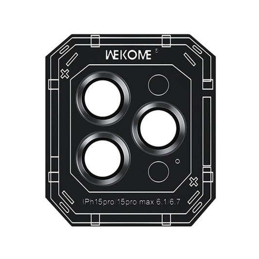 For iPhone 15 Pro WEKOME WTPC-008 Armor Corning Metal Ring Lens Cover Film(Graphite Black) - iPhone 15 Pro Tempered Glass by WK | Online Shopping UK | buy2fix