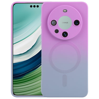 For Huawei Mate 60 Pro / 60 Pro+ Liquid TPU Silicone Gradient MagSafe Phone Case(Purple Grey) by buy2fix
