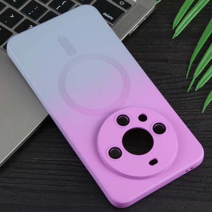For Huawei Mate 60 Pro / 60 Pro+ Liquid TPU Silicone Gradient MagSafe Phone Case(Purple Grey) by buy2fix