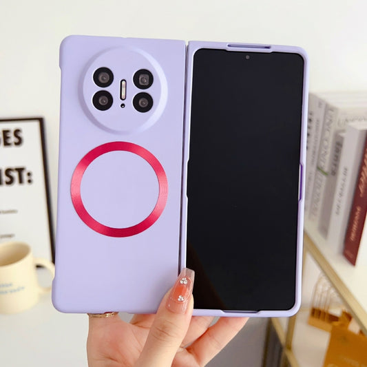 For Huawei Mate X3 Skin Feel PC MagSafe Phone Case(Sakura Purple) by buy2fix