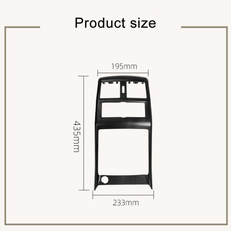 For Mercedes Benz ML320 / GL450 Car Rear Air Conditioner Air Outlet Panel Cover 166 680 7003, Style:Single Hole(Carbon Fiber) - Air Conditioning System by buy2fix | Online Shopping UK | buy2fix