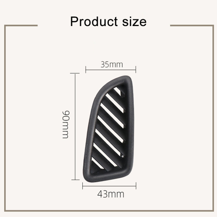 For Mercedes-Benz GLC W253 2016-2022 Car Dashboard Small Air Outlet Air-conditioning Outlet 2536803802, Style:Left Side(Dark Coffee Brown) by buy2fix