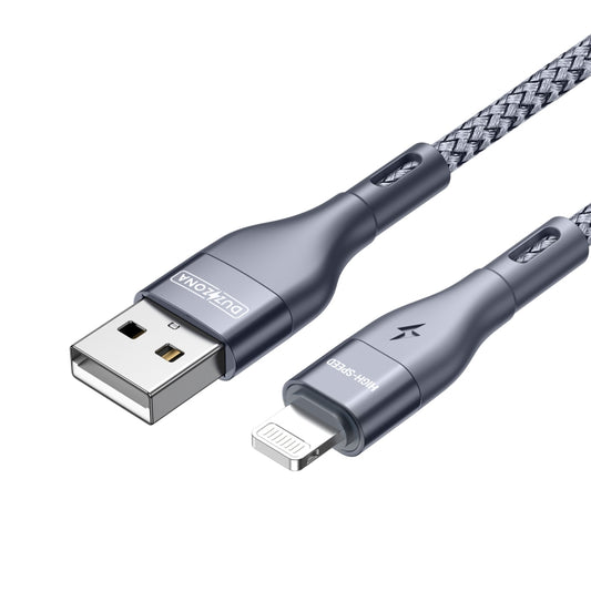DUZZONA A7 2.4A USB to 8 Pin Charging Data Cable, Length:2m by DUZZONA