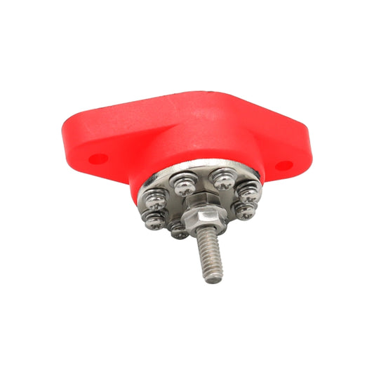 CP-4099 5/16 inch M8 RV Yacht 8-way Terminal Stud with 2pcs M5x20 Screws(Black + Red) by buy2fix