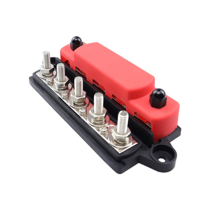 CP-4132 RV / Yacht M6 5-stud Double Row Busbar(Red Black) - Fuse by buy2fix | Online Shopping UK | buy2fix