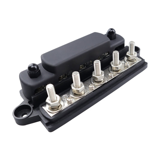 CP-4135 RV / Yacht M10 5-stud Double Row Busbar(Red Black) by buy2fix