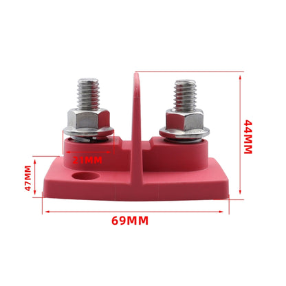 Dual Power M10 Binding Post Cable Connector(Red) - Fuse by buy2fix | Online Shopping UK | buy2fix