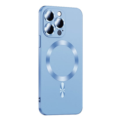 For iPhone 15 Pro Max Liquid Lens Protector Magsafe Phone Case(Sierra Blue) - iPhone 15 Pro Max Cases by buy2fix | Online Shopping UK | buy2fix