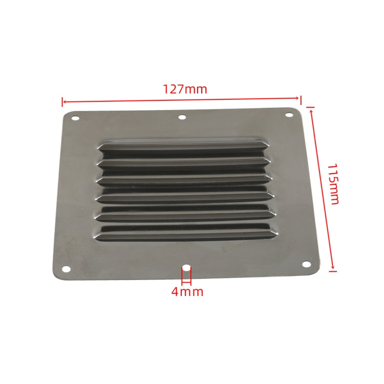 A8553 Yacht / RV 127x115mm Rectangular Vents(Silver) - Air Conditioning System by buy2fix | Online Shopping UK | buy2fix