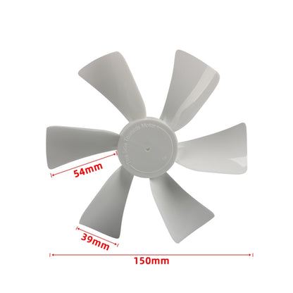 A8702 6 inch RV Skylight Vent D-hole Fan Blade(White) - Air Conditioning System by buy2fix | Online Shopping UK | buy2fix